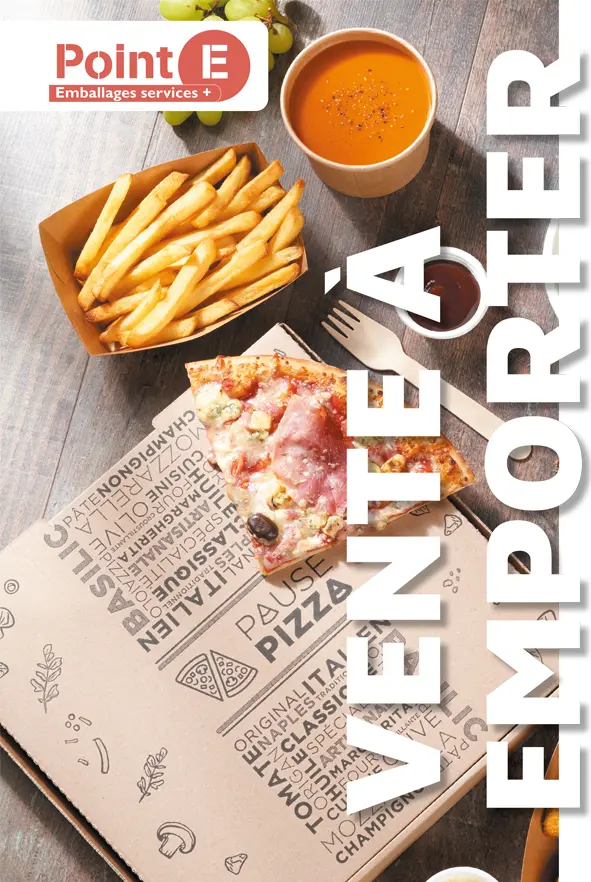 Gamme à emporter avec le catalogue-point-e